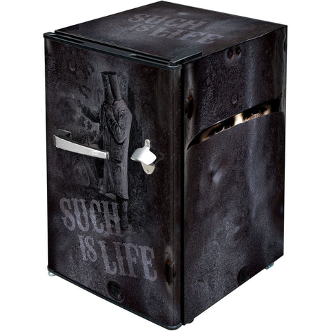 Ned Kelly Retro Mini Bar Fridge 70 Litre Schmick Brand With Opener - Model BC70B-NED