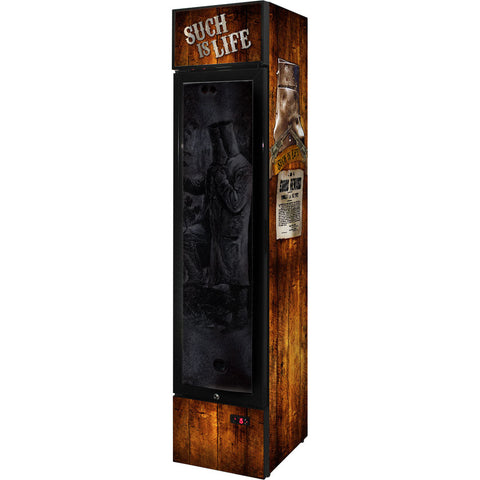 Ned Kelly Branded Skinny Upright Bar Fridge - Model SS-P160FA-NED