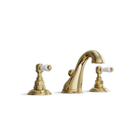 3-Hole Basin Tap — Swan-Neck Spout with Pop-Up Waste | Classico
