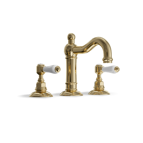 3-Hole Basin Tap — Swan-Neck Spout with Pop-Up Waste | Classico
