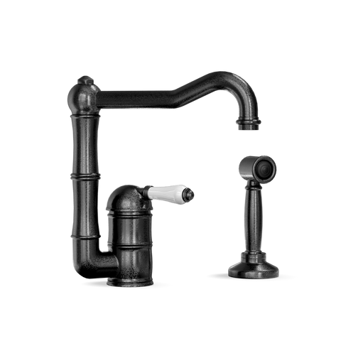 Single-Lever Kitchen Tap with Side Spray — Offset Swivel Spout | Lazio Shop the Single-Lever Kitchen Tap with Side Spray — Offset Swivel Spout | Lazio for modern performance and timeless Italian craftsmanship.