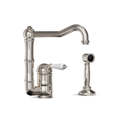 Single-Lever Kitchen Tap with Side Spray — Offset Swivel Spout | Lazio Shop the Single-Lever Kitchen Tap with Side Spray — Offset Swivel Spout | Lazio for modern performance and timeless Italian craftsmanship.