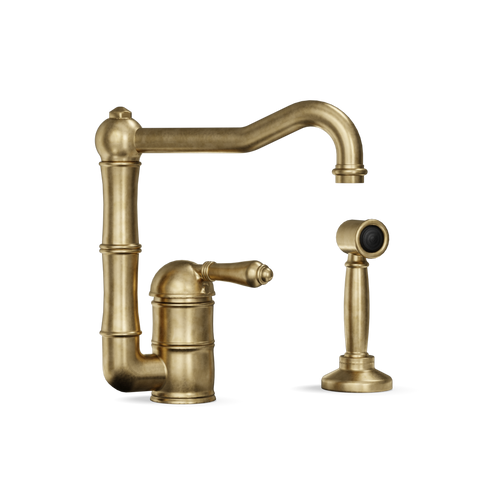 Single-Lever Kitchen Tap with Side Spray — Offset Swivel Spout | Lazio Shop the Single-Lever Kitchen Tap with Side Spray — Offset Swivel Spout | Lazio for modern performance and timeless Italian craftsmanship.