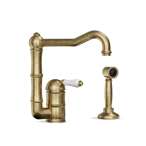 Single-Lever Kitchen Tap with Side Spray — Offset Swivel Spout | Lazio Shop the Single-Lever Kitchen Tap with Side Spray — Offset Swivel Spout | Lazio for modern performance and timeless Italian craftsmanship.