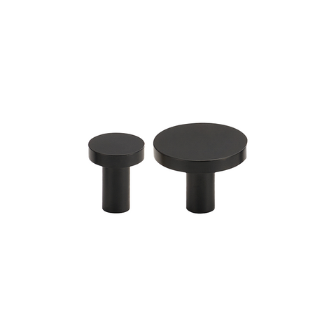 Nova Solid Brass Knob | Black