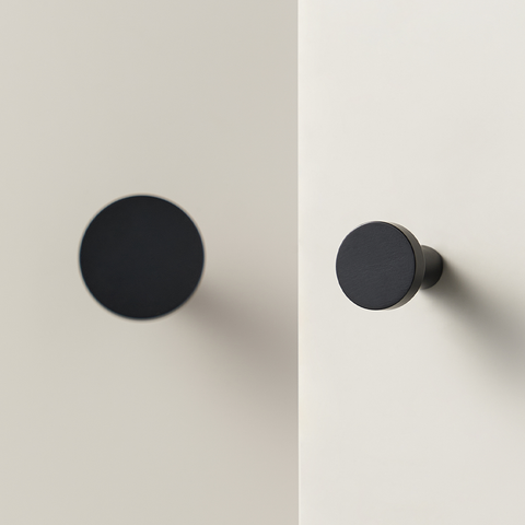 Nova Solid Brass Hook | Black S-M