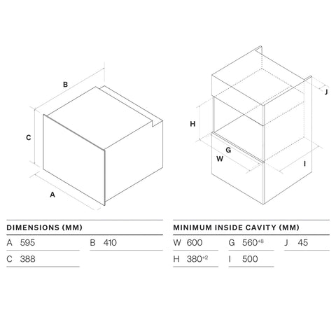 Omega 28L Built-In Microwave