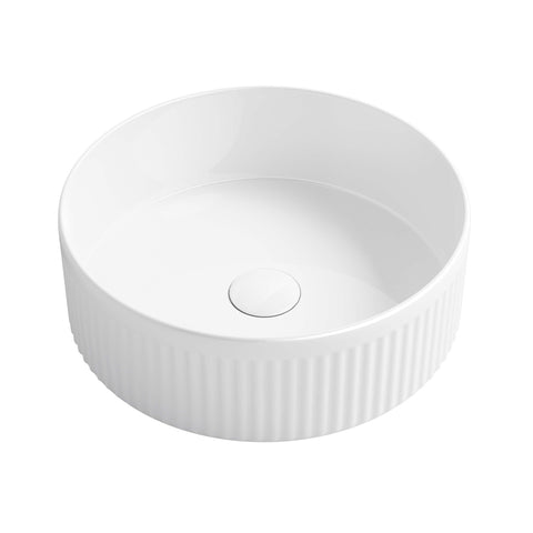 Oxford Above Counter Basin 395mm Gloss White