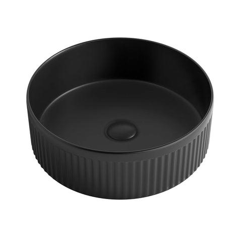 Oxford Above Counter Basin 395mm Matte Black