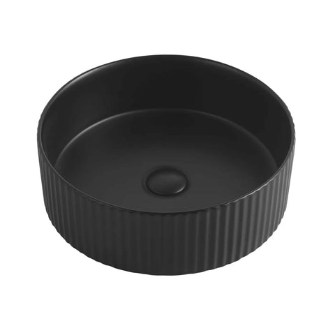 Marlo Above Counter Basin 400mm Round Matte Black