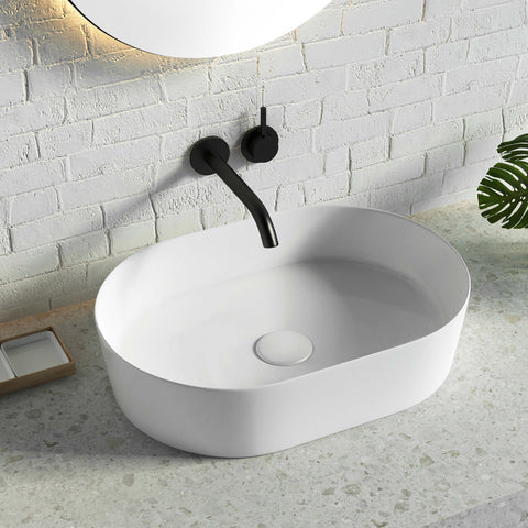 Quay Oval Basin 500x340mm Gloss White