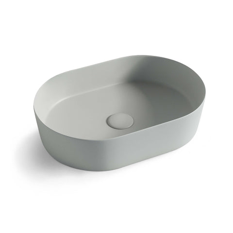 Quay Oval Basin 500x340mm Matte Grey