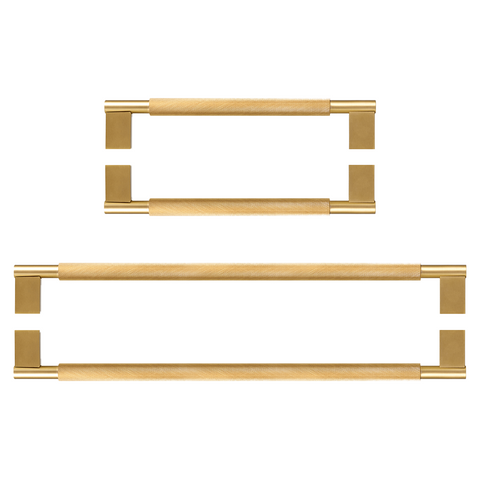 Pedro Double-Sided Solid Brass Entry Pull | Satin Brass