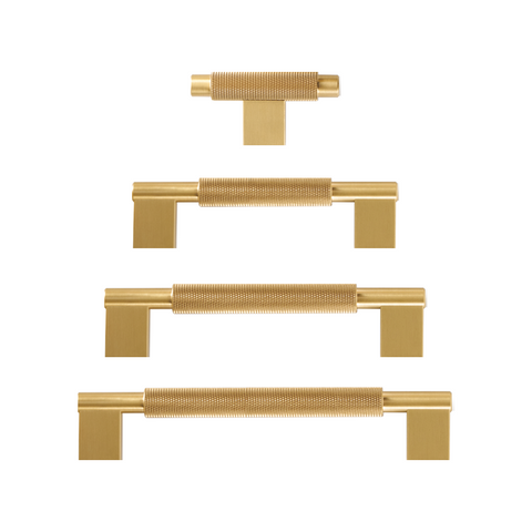 Pedro Solid Brass Handle | Satin Brass XS-L