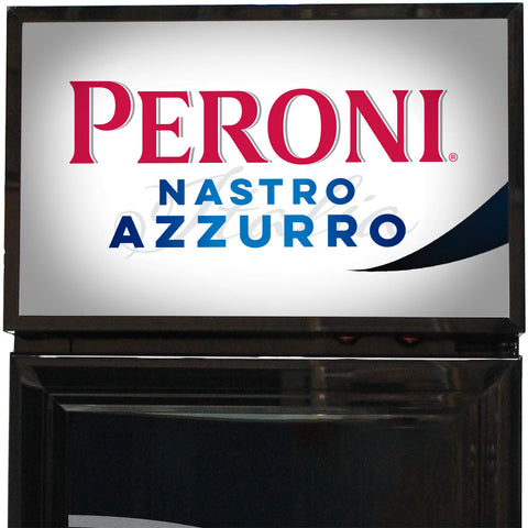Peroni Branded Skinny Upright Bar Fridge - Model SS-P160-PERONI-V2