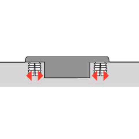Hettich Sensys Corner Hinge – Obsidian Black, Expanding Sockets FLASH