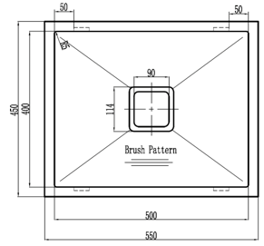 Squareline Laundry Single Bowl Sink Features: 550 x 450 x 250mm (L x W x D)40L capacity18/10 Stainless steel brushed finish5 mm Internal radiusSingle bowl Push/pull plug and waste connectionsWatermarked designer waste Bowl Size: 500 x 400 x 250mm (L x W x