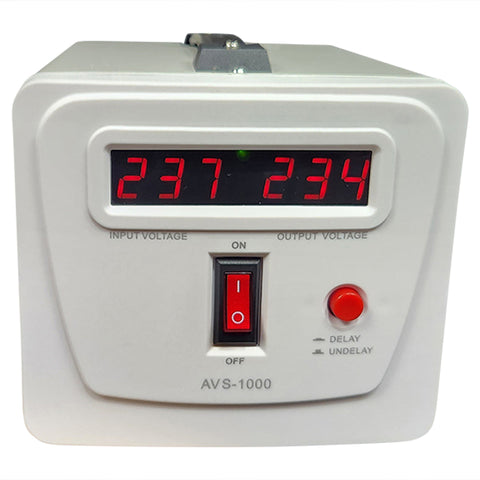Automatic Voltage Stabilizer - Model AVS-1000 Automatically regulate the 'input voltage' to a more stable level for your appliances to avoid damage and failure of your sensitive electrical components within the appliance.These are great for area's where v