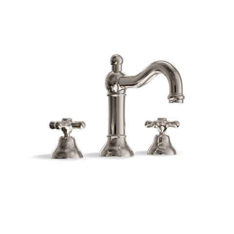 3-Hole Basin Tap — Traditional Column Spout | Classic Provincial