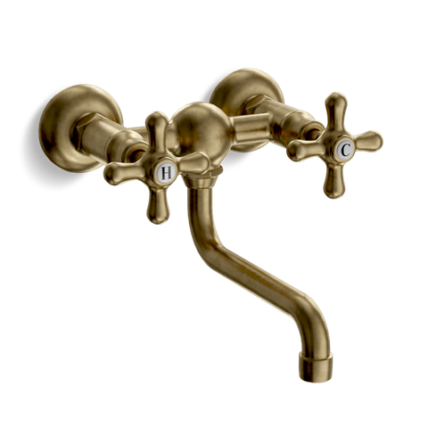 Wall-Mounted Basin Tap — Swivel Spout | Classic Provincial