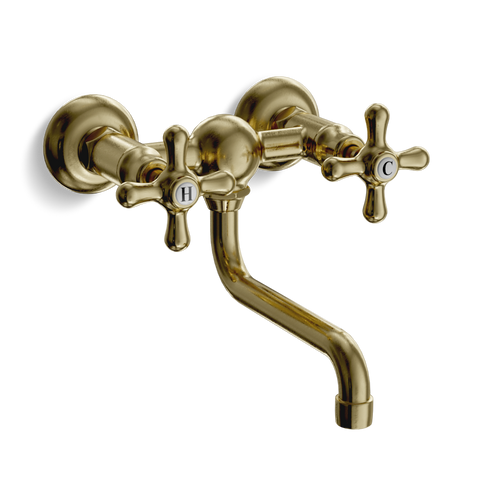 Wall-Mounted Basin Tap — Swivel Spout | Classic Provincial