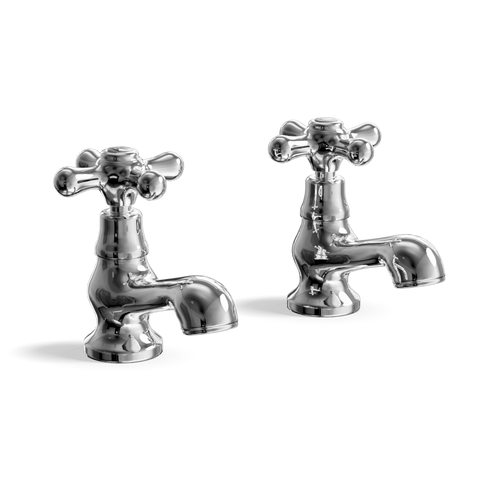 Basin Pillar Taps (Pair) — Traditional | Classic Provincial