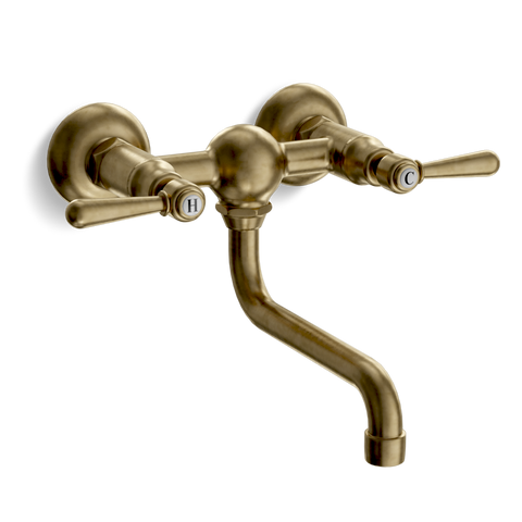 Wall-Mounted Basin Tap — Swivel Spout | Classic Provincial