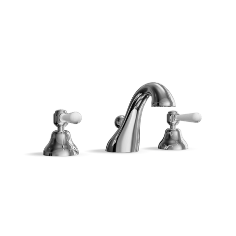 3-Hole Basin Tap — Swan-Neck Spout | Classic Provincial