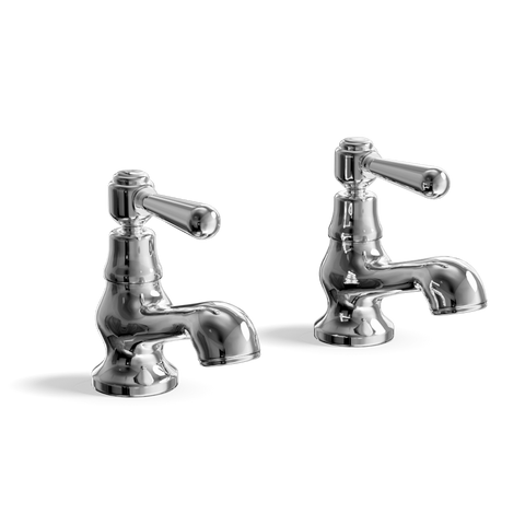 Basin Pillar Taps (Pair) — Traditional | Classic Provincial