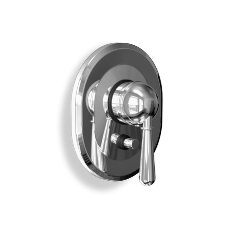 Concealed Shower Mixer with Diverter — Single Lever, Finishing Set | Classic Provincial