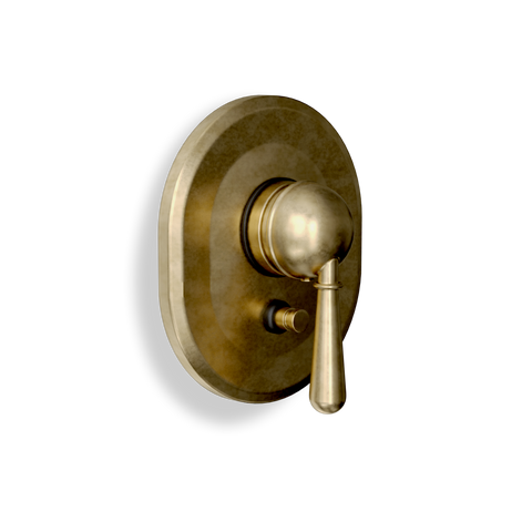 Concealed Shower Mixer with Diverter — Single Lever, Finishing Set | Classic Provincial