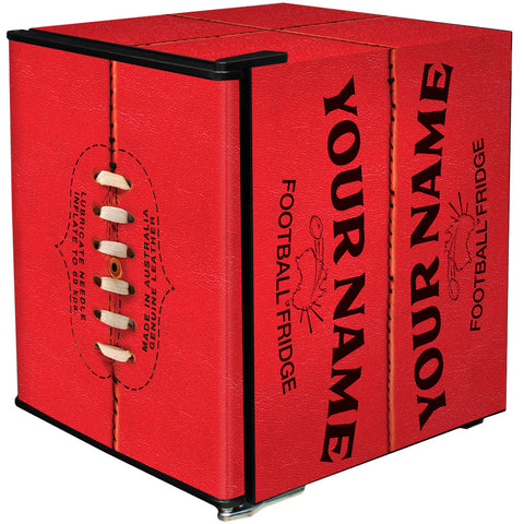 Footy Design Vintage Mini Bar Fridge - Add Your Own Name - Model BC46B2-FOOTY-V2
