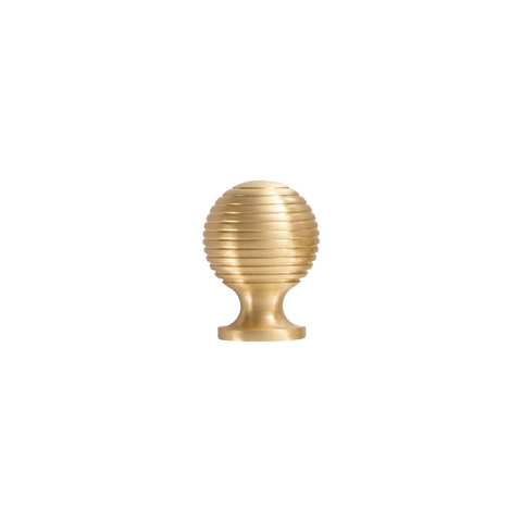 Renzo Solid Brass Knob | Satin Brass