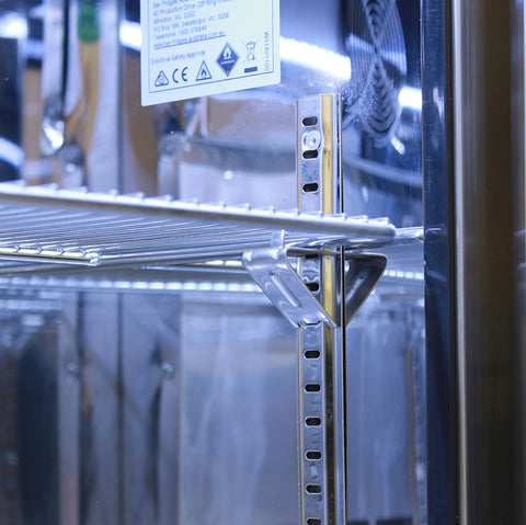 Outdoor Rhino ENVY 1 Door Bar Fridge Coldest Beer 43ºC+ Best Alfresco 316 Stainless Solid Door Quiet Right Hinge - Model ENV1R-SD