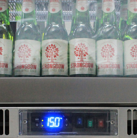 Outdoor Rhino ENVY 3 Door Bar Fridge Coldest Beer 43ºC+ Best Alfresco 316 Marine Grade Stainless Quiet With No Condensation - Model ENV3H-SS