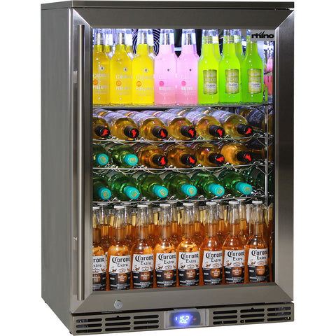 Rhino Glass Door 129L Alfresco Bar Fridge with LOW E Glass - Model GSP1H-840-SS