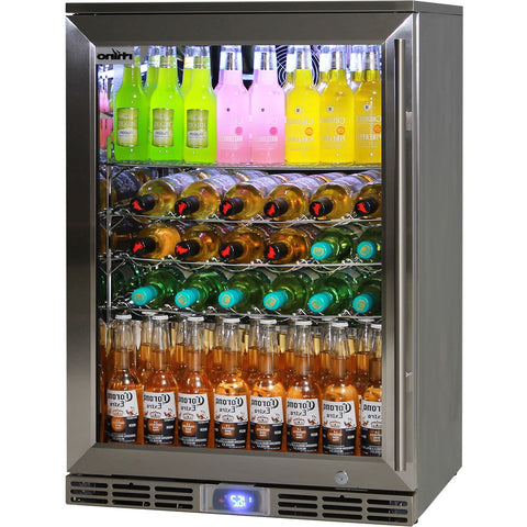Rhino Alfresco Kitchen Glass Door Outdoor Bar Fridge Great For Cold Beer In Hot Climates - Model GSP1HL-SS