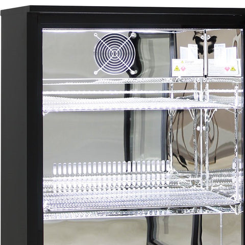 Alfresco Glass 2 Door Bar Fridge Combination Extremely Energy Efficient - Model SG1-COMBO