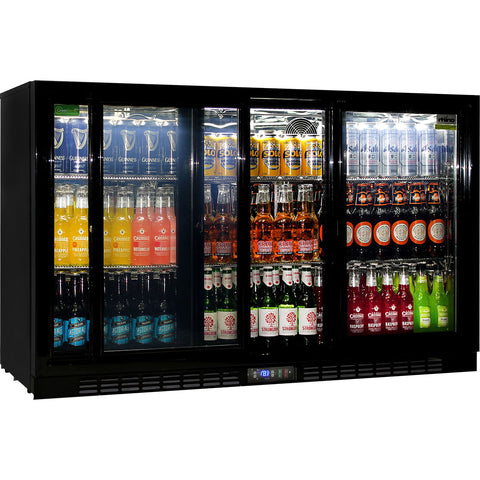Commercial Under Bench 3 Sliding Doors Alfresco Glass Door Fridge With LG Compressor - Model SG3S-B