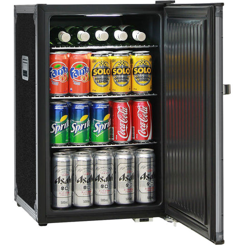 Roadie Case Retro Mini Bar Fridge 70 Litre Schmick Brand With Opener - Model BC70B-RC