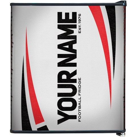 Rugby Design Mini Bar Fridge - 6 Colour Ways to Choose from - Add Your Own Name - Model BC46B2-RUGBY
