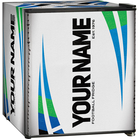 Rugby Design Mini Bar Fridge - 6 Colour Ways to Choose from - Add Your Own Name - Model BC46B2-RUGBY