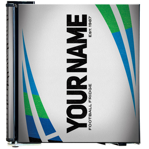 Rugby Design Mini Bar Fridge - 6 Colour Ways to Choose from - Add Your Own Name - Model BC46B2-RUGBY