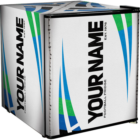 Rugby Design Mini Bar Fridge - 6 Colour Ways to Choose from - Add Your Own Name - Model BC46B2-RUGBY