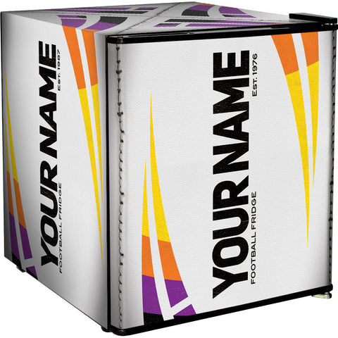 Rugby Design Mini Bar Fridge - 6 Colour Ways to Choose from - Add Your Own Name - Model BC46B2-RUGBY