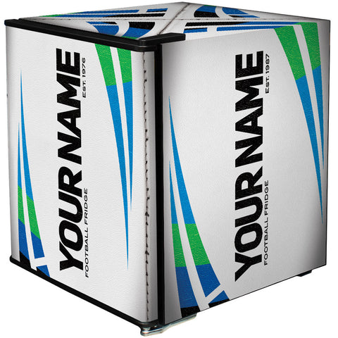 Rugby Design Mini Bar Fridge - 6 Colour Ways to Choose from - Add Your Own Name - Model BC46B2-RUGBY