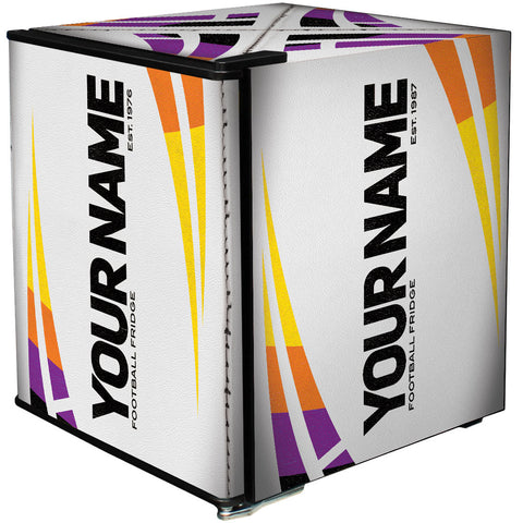 Rugby Design Mini Bar Fridge - 6 Colour Ways to Choose from - Add Your Own Name - Model BC46B2-RUGBY
