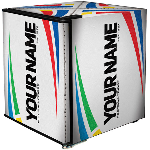 Rugby Design Mini Bar Fridge - 6 Colour Ways to Choose from - Add Your Own Name - Model BC46B2-RUGBY