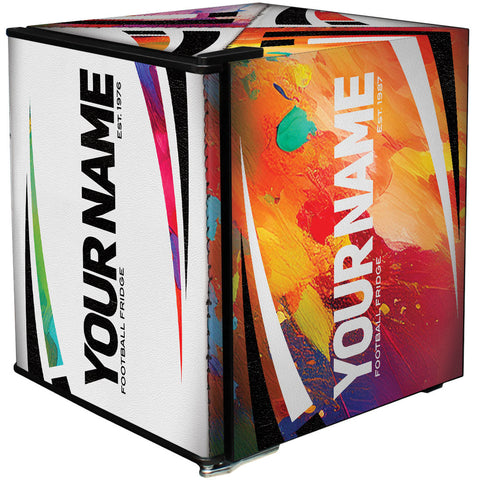 Rugby Design Mini Bar Fridge - 6 Colour Ways to Choose from - Add Your Own Name - Model BC46B2-RUGBY