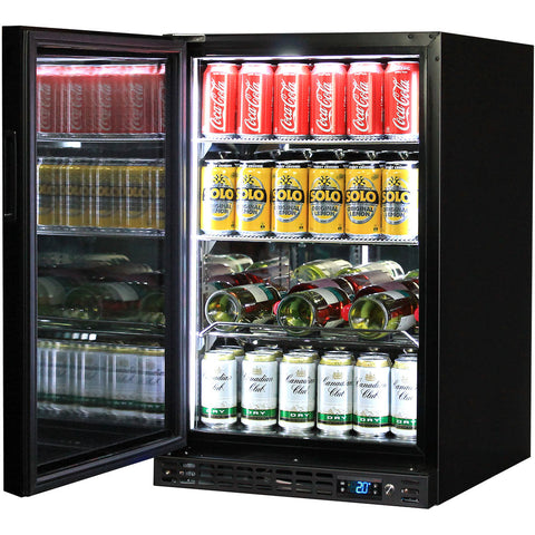 Schmick Quiet Running Front Venting Under Bench Glass Door Bar Fridge - Model SK116L-B